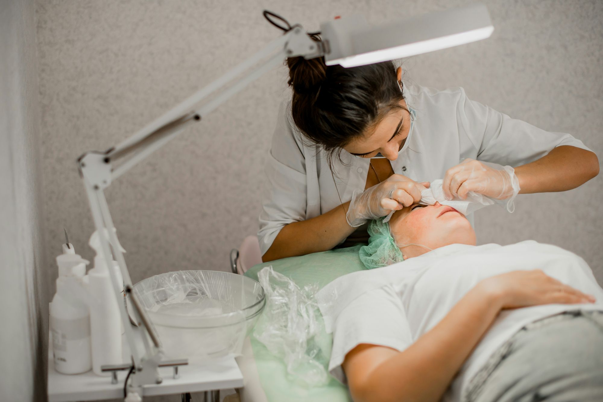 Clinical skin rejuvenation using Advanced Laser and PRP Facial Treatments at Dr. Susan Baker's Beverly Hills medical office.