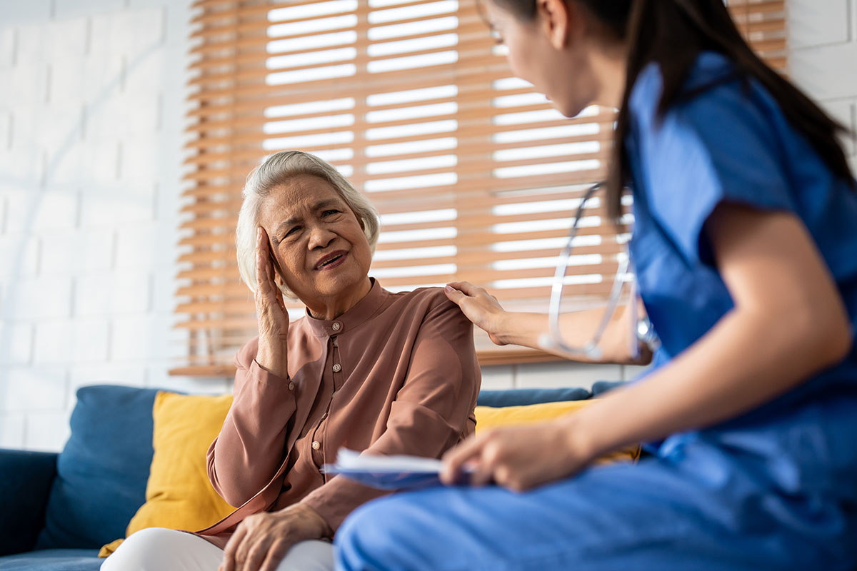 Concierge doctor at Susan A. Baker, MD visits a patient in their home